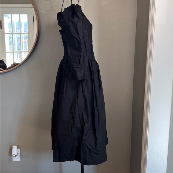 GANNI ruched ribbon-back dress Size: euro 40/us 8 - Picture 5 of 8